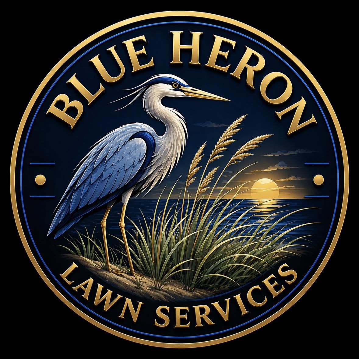 Blue Heron Lawn Services Logo